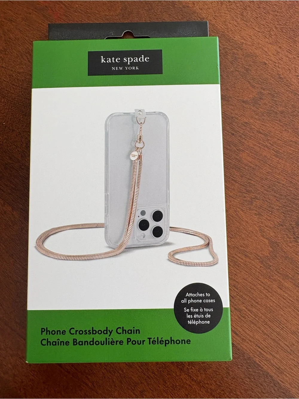 case-mate Rose Gold Phone Crossbody Chain